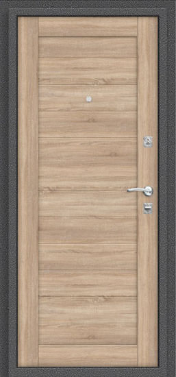 Дверь Титан Мск -ДС Porta R-2, 104.П21 Антик Серебро/Light Sonoma
